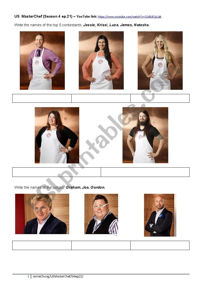 US Masterchef Episode 1 Season 4