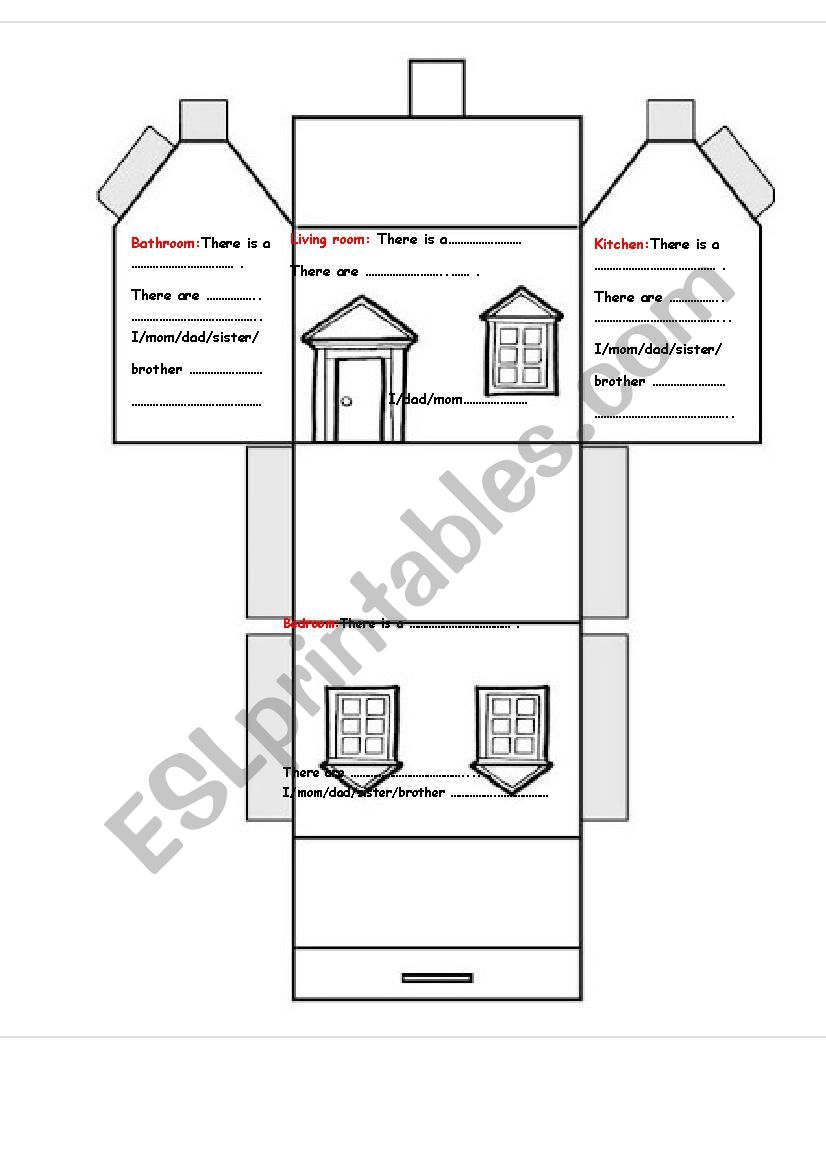 house mobile  worksheet