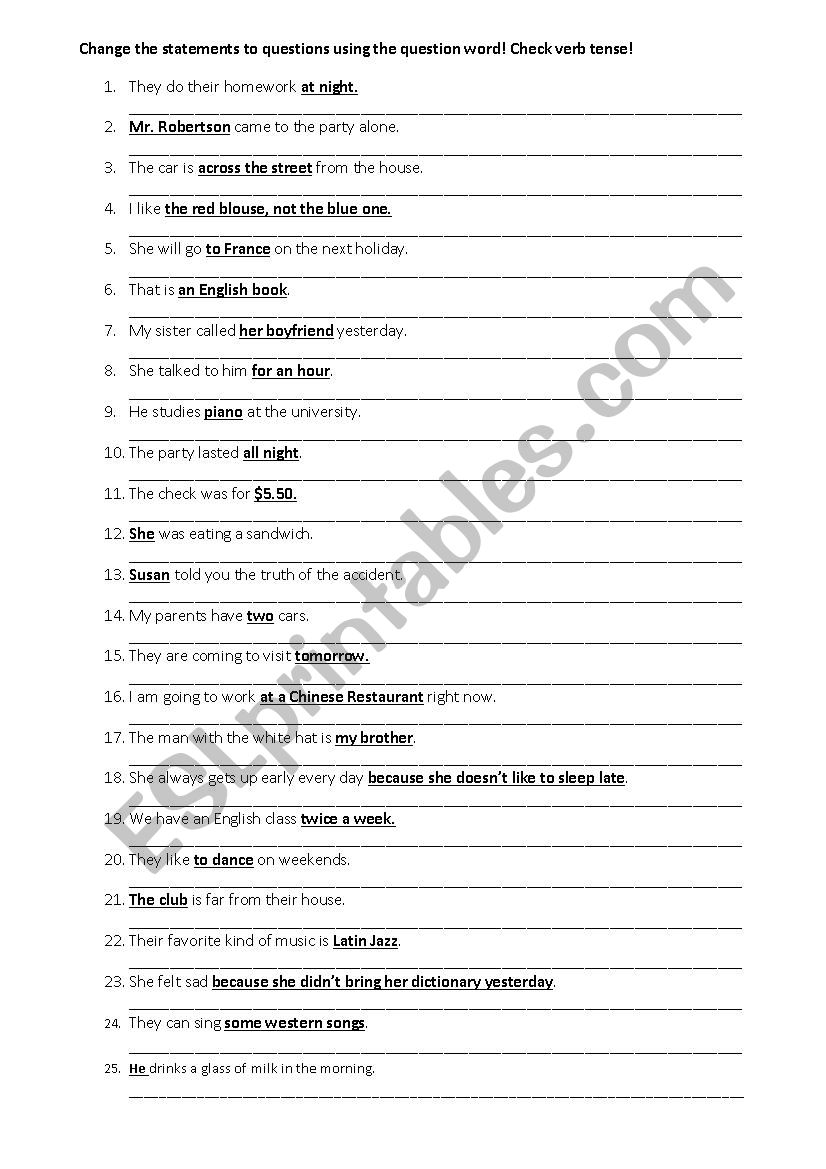 wh questions worksheet