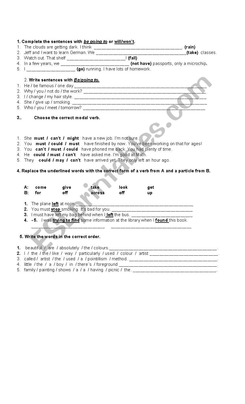 Verb to be worksheet