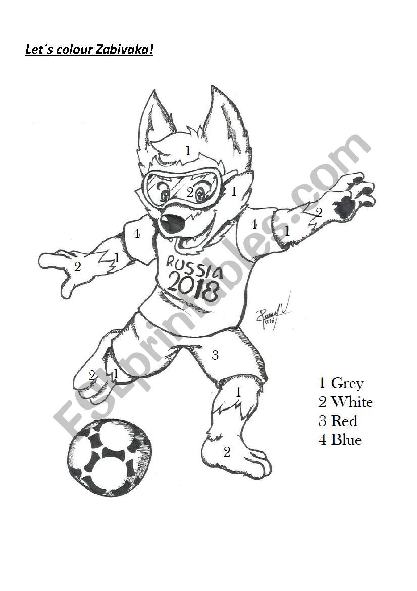 LETS COLOUR ZABIVAKA, world cup 2018