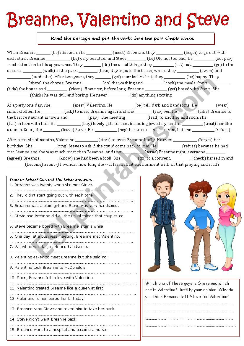 RC to practise the past simple tense