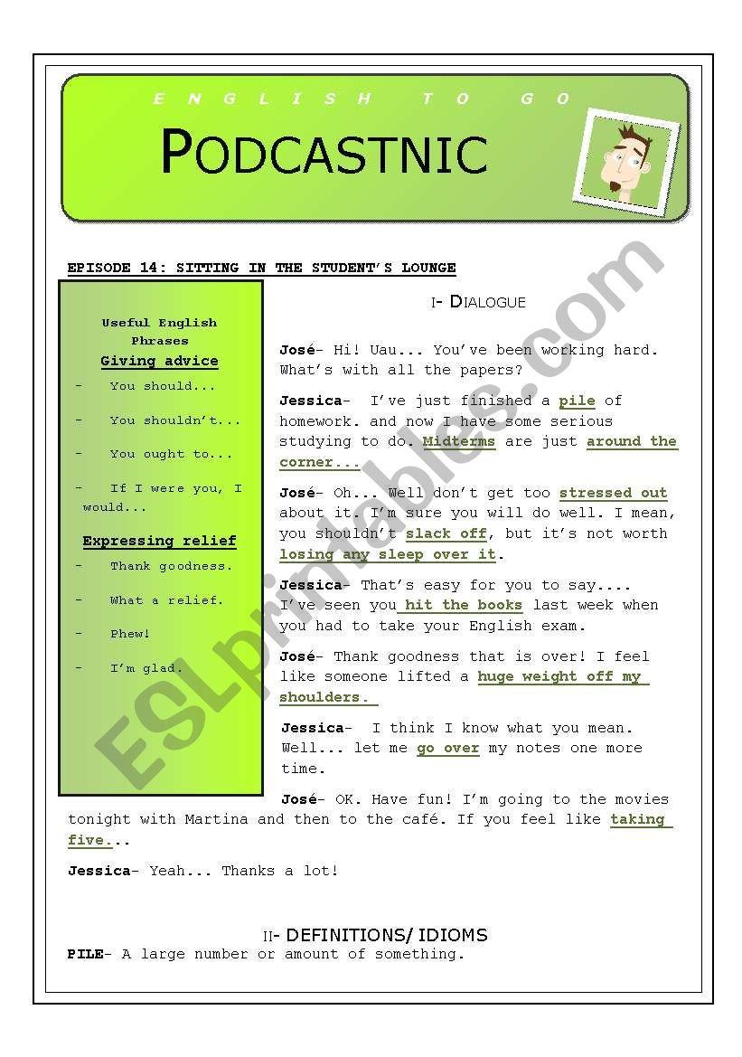 STUDENTS ROOM (CONVERSATION) worksheet