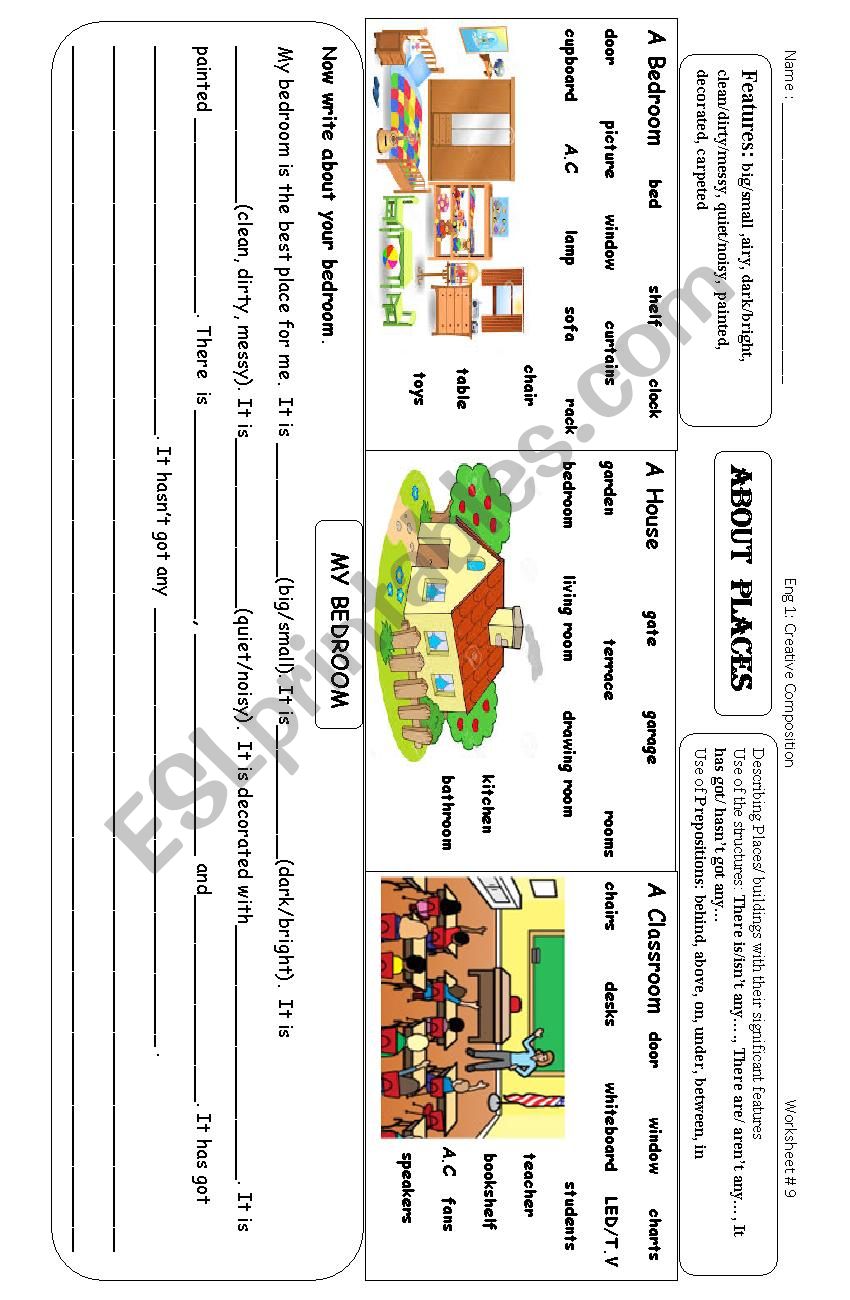 personality description worksheet