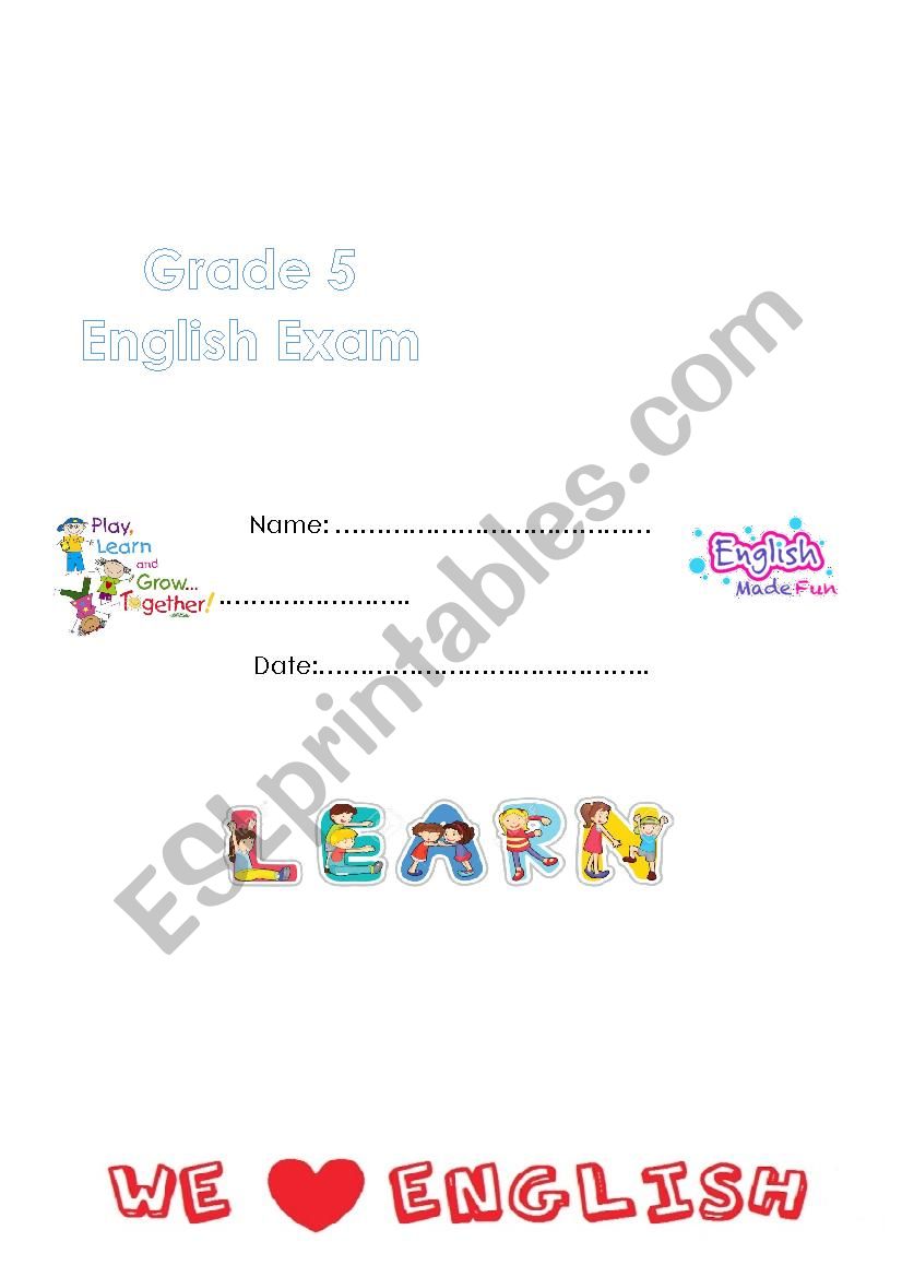 way ahead 5 -exam worksheet