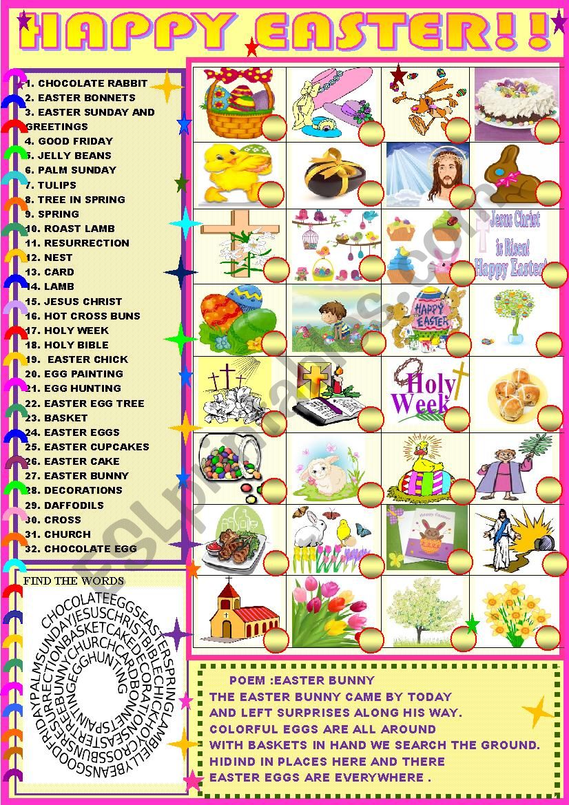 happy Easter! worksheet