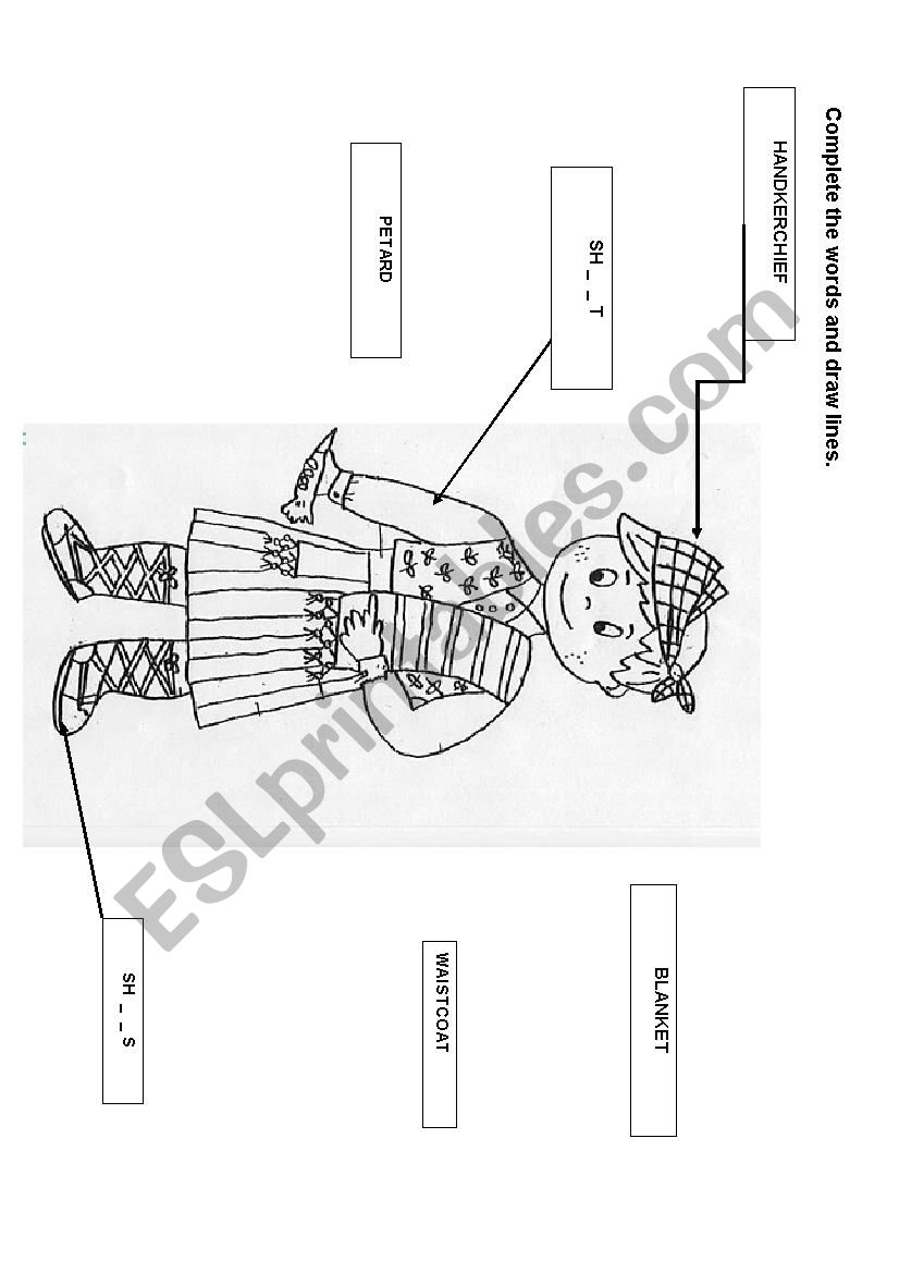 Fallero vocabulary  worksheet