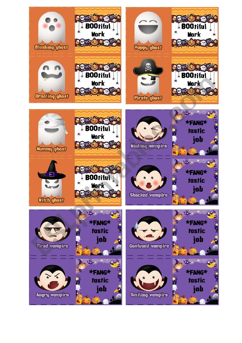 Halloween Brag Cards (part 1)