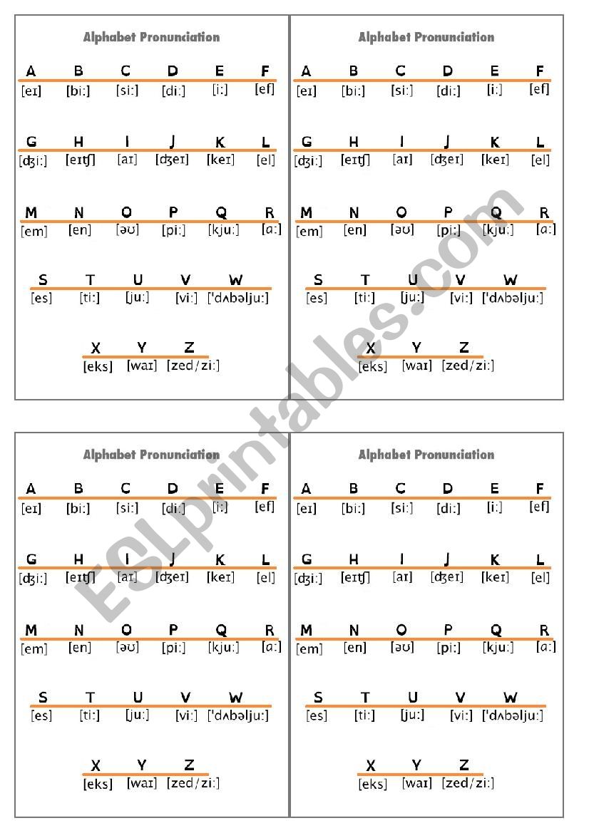 The alphabet worksheet