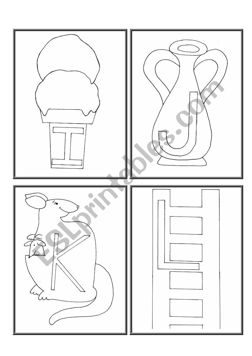 Alphabet flashcards 2 worksheet