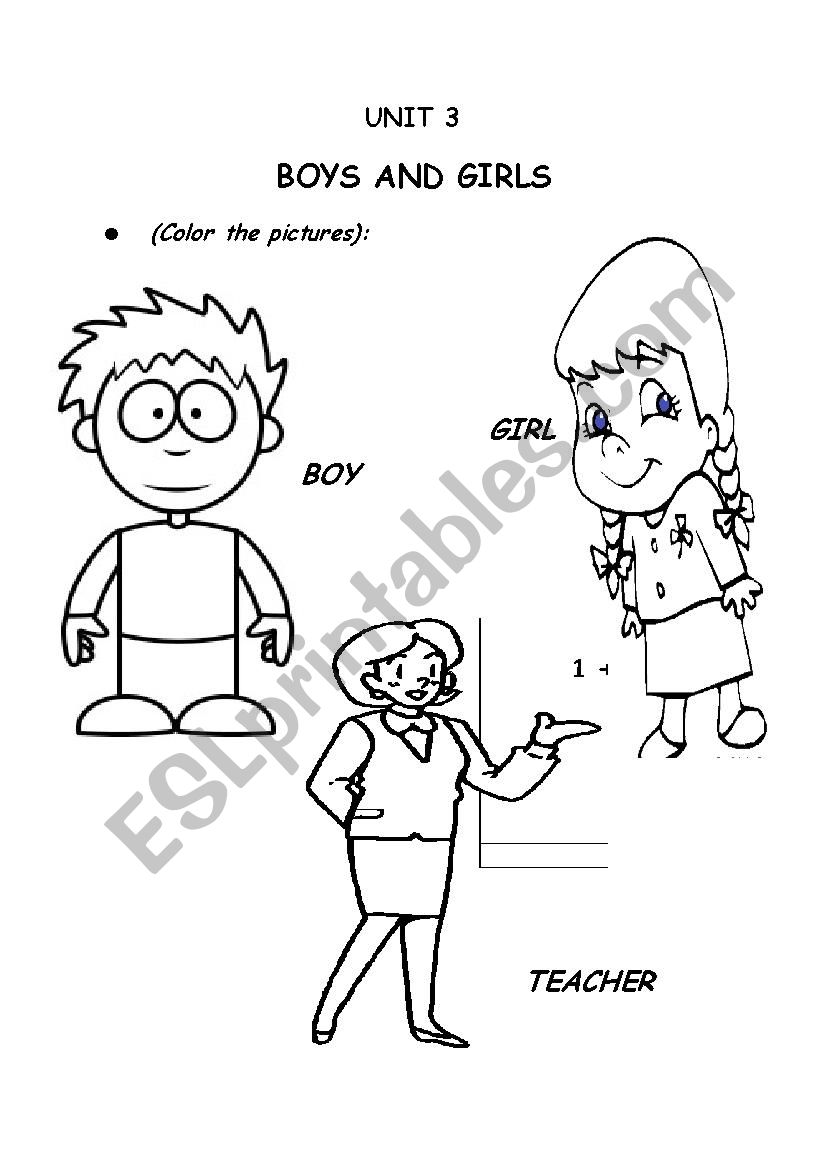 My Class (coloring page) worksheet