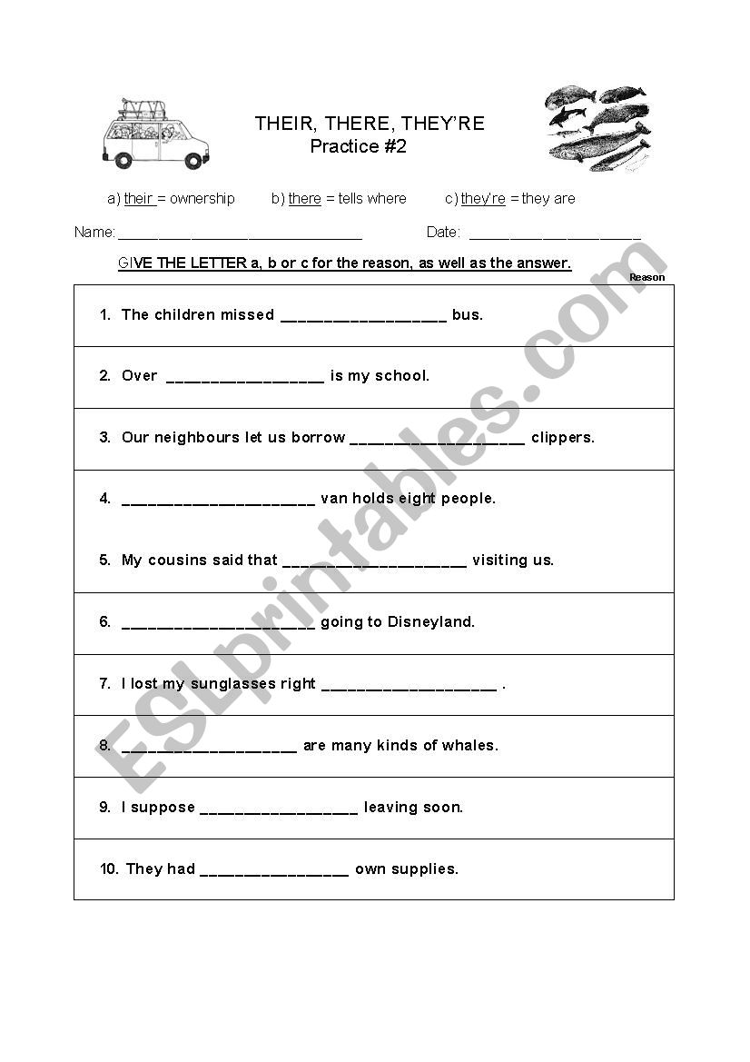 More Their There TheyÂ´re Practice