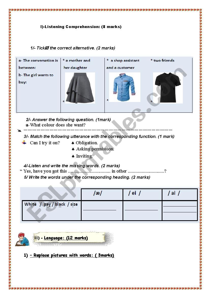 Test worksheet