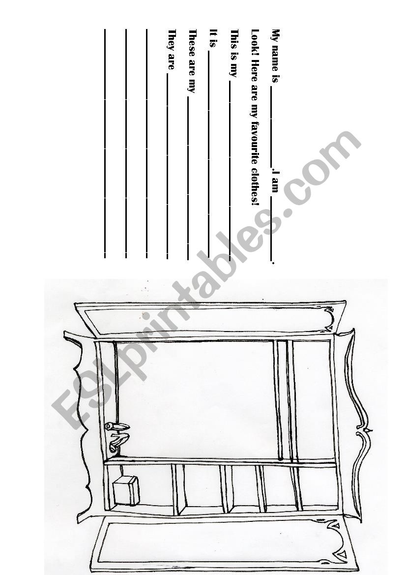 Clothes project worksheet