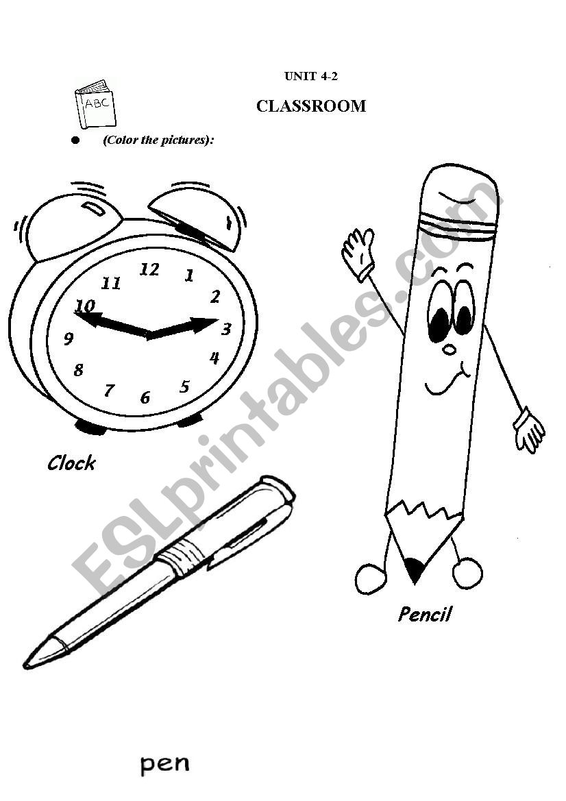 My Class (coloring page) - ESL worksheet by taquanghai