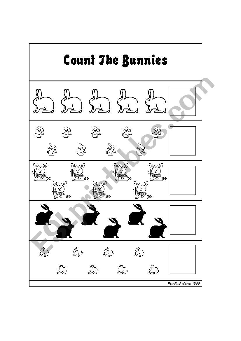 Count Rabbits worksheet