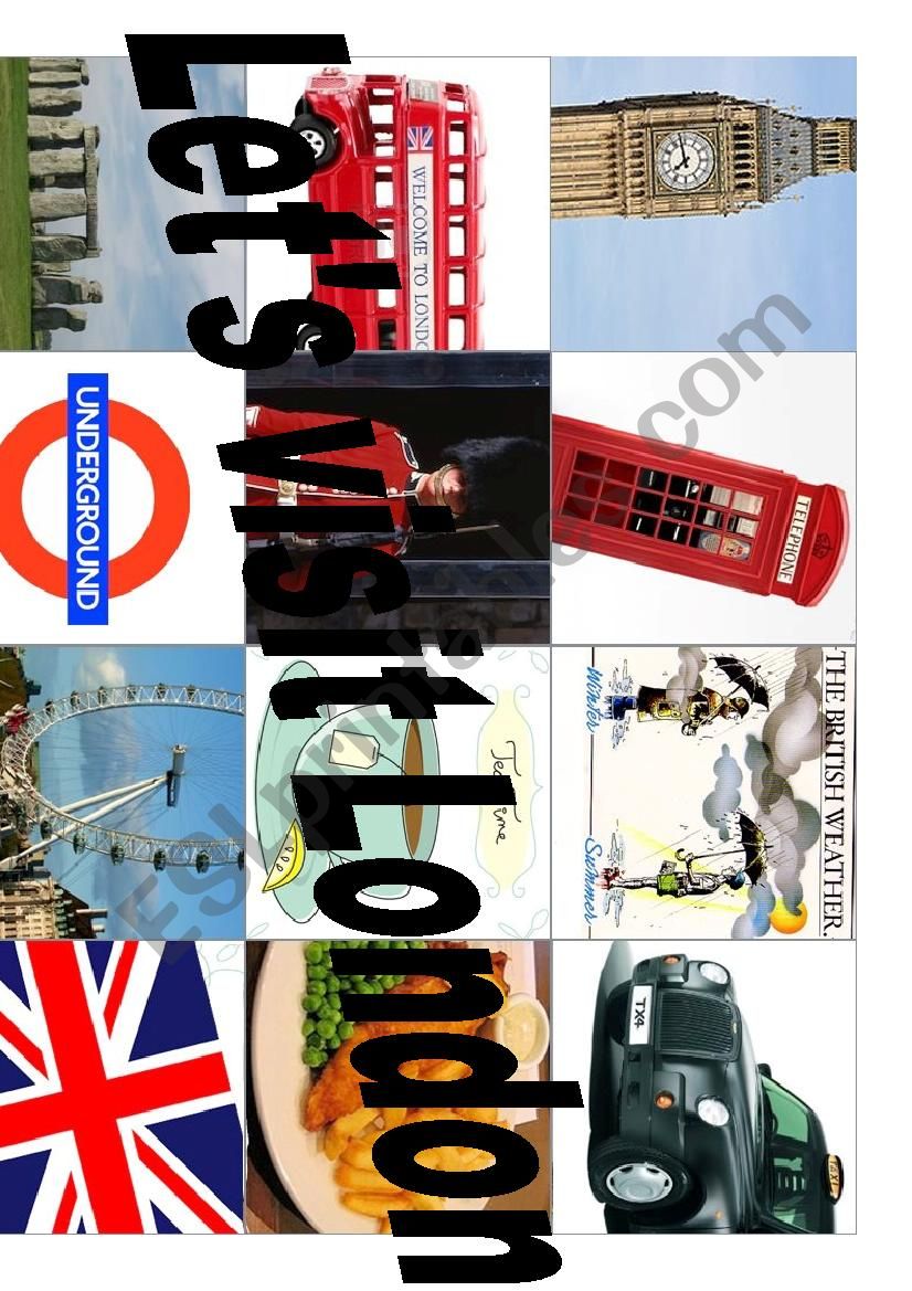 My London Book worksheet