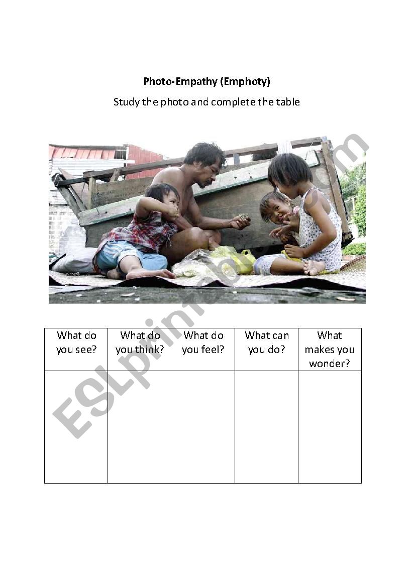 Photos on Poverty Series 1/2 (Visual Literacy)