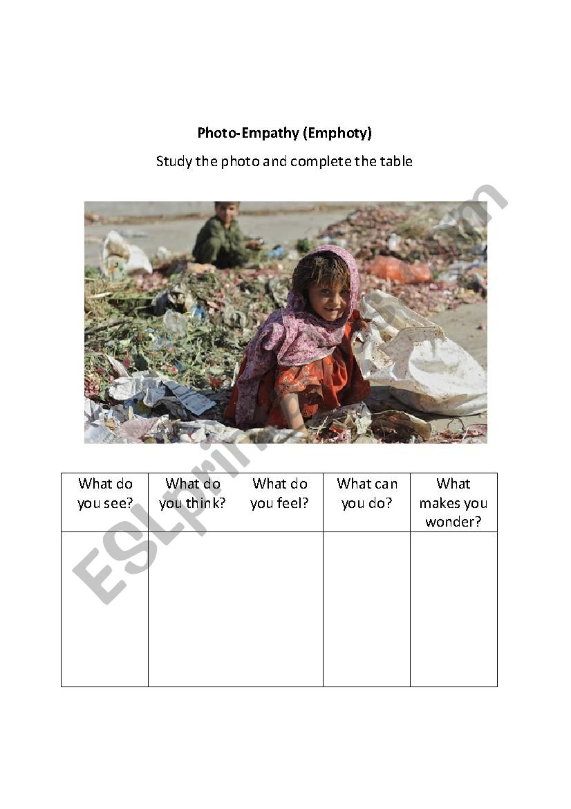Photos on Poverty Series 2/2 (Visual Literacy)
