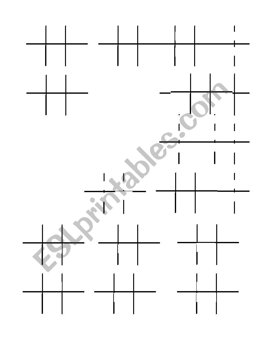 Tic tac toe Game with past simle