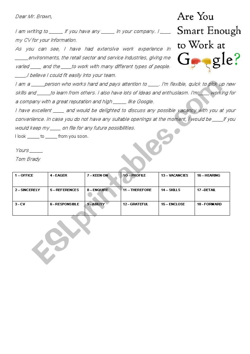 WRITING - APPLICATION LETTER_GOOGLE