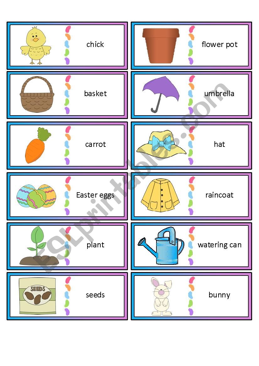 Spring and Easter Dominoes Part 1 of 2