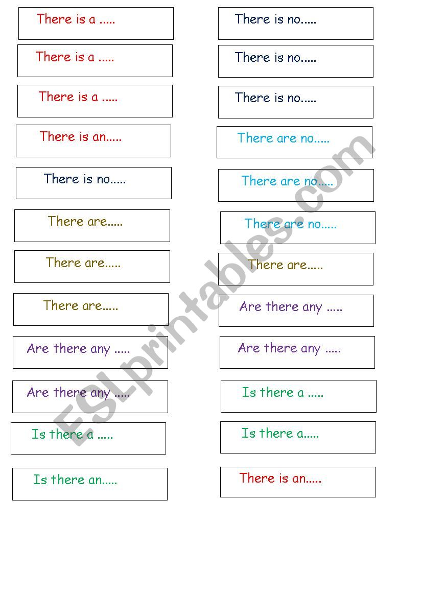 there is/ are worksheet