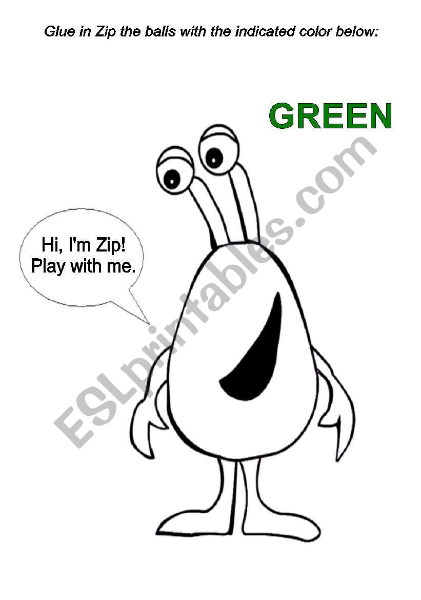 Playing with Zip worksheet