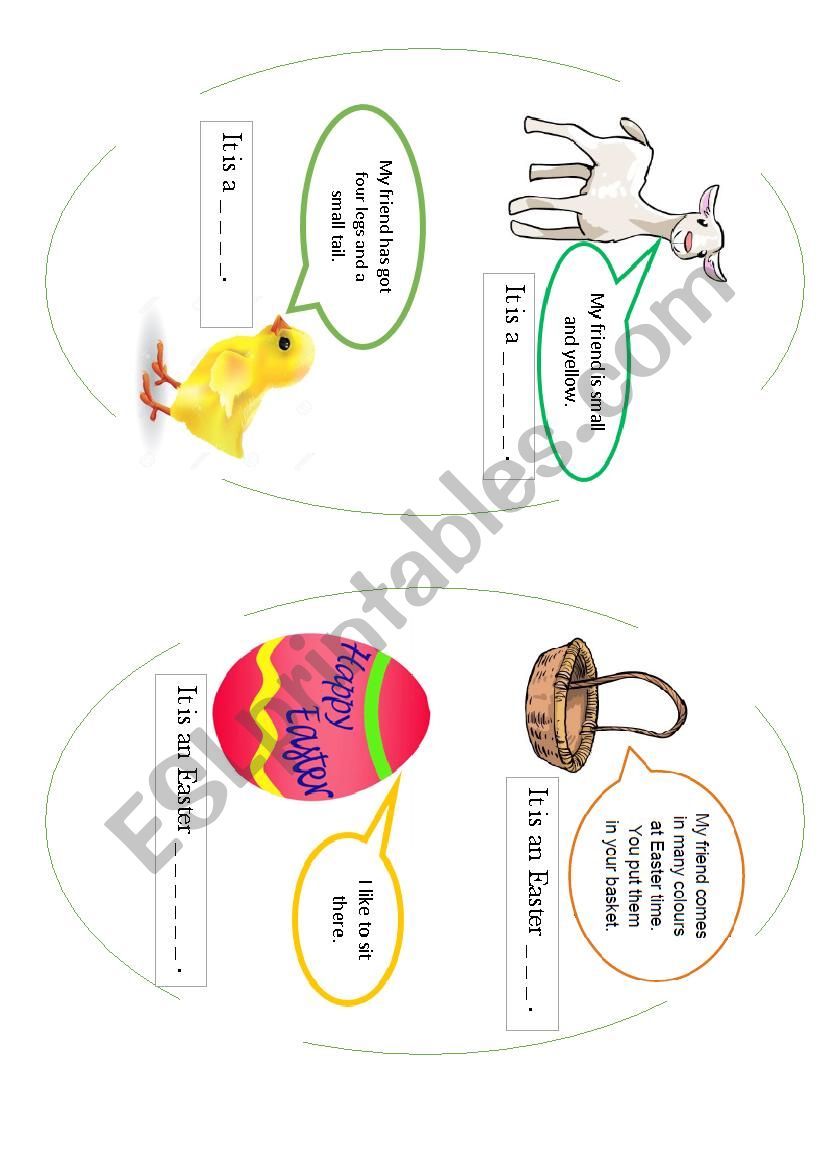 An Easter Egg Hunt worksheet