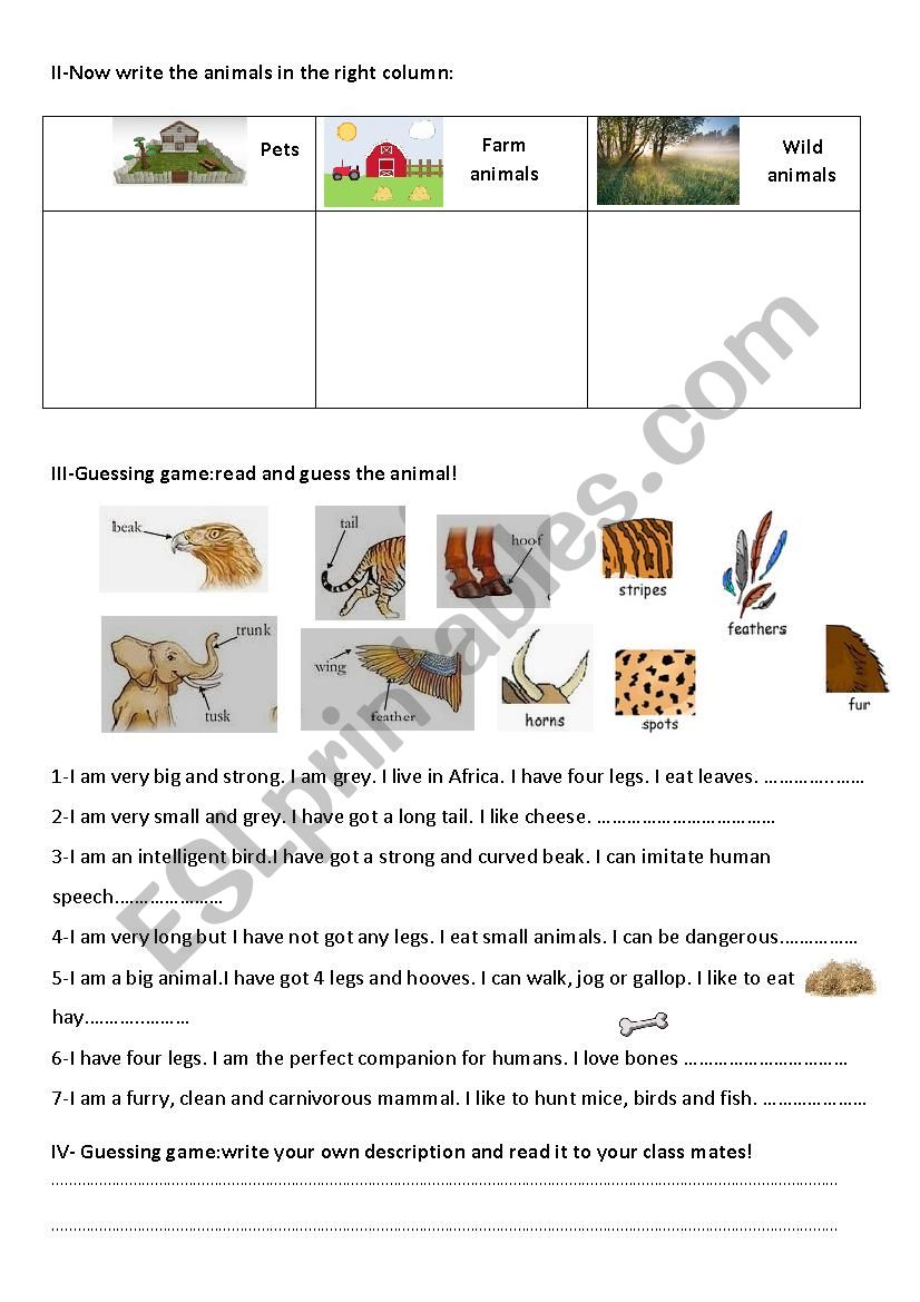 Fantastic Mr Fox 2 worksheet