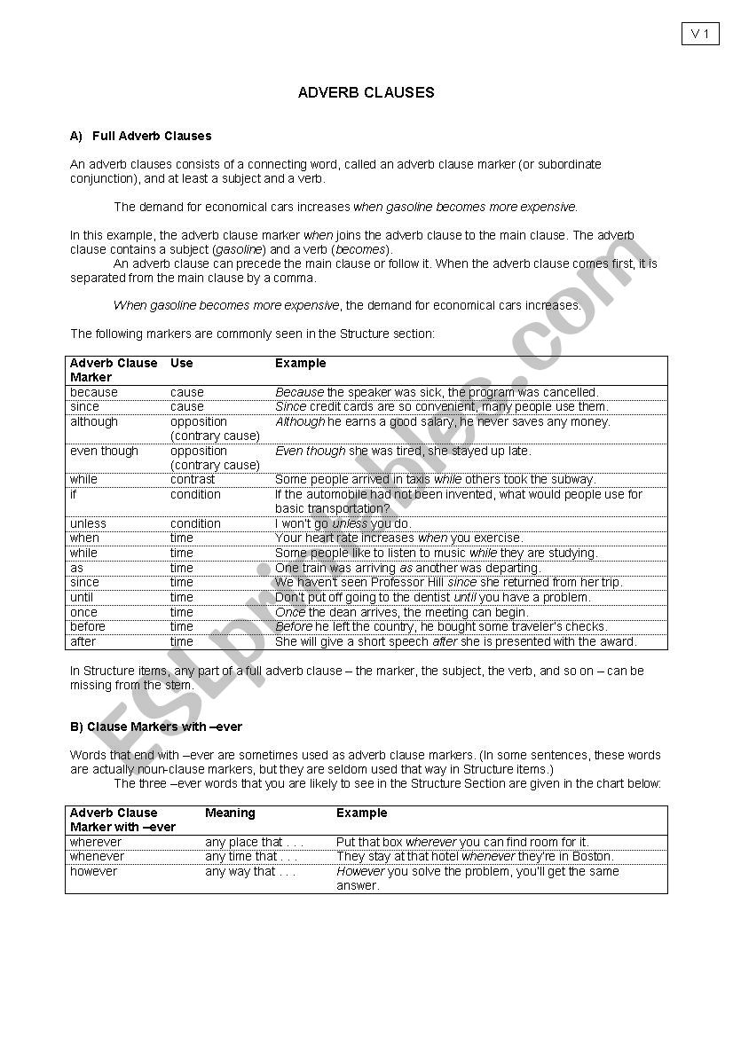 adverb-clauses-esl-worksheet-by-nessa