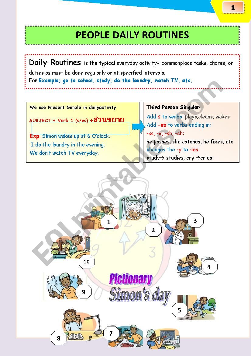 Daily Routines with Collocations