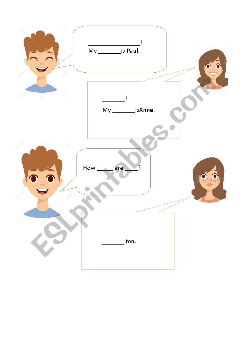 Introductions (Kids) worksheet