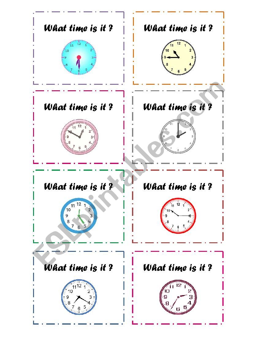 What time is it? worksheet