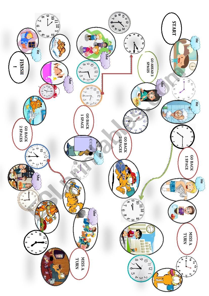 DAILY ROUTINE worksheet