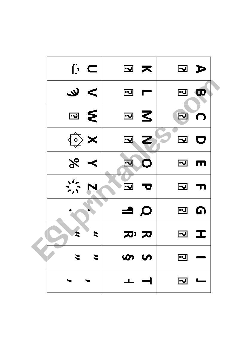 CRYPTOGRAPHY GAME  worksheet