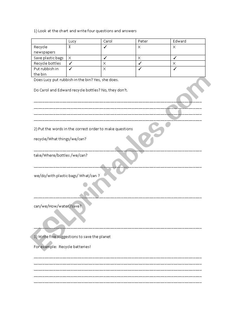 Test 18 worksheet
