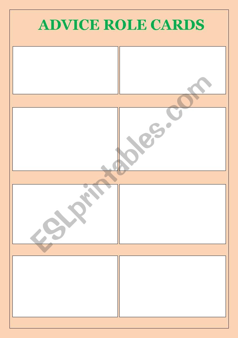 askink for and giving advice worksheet