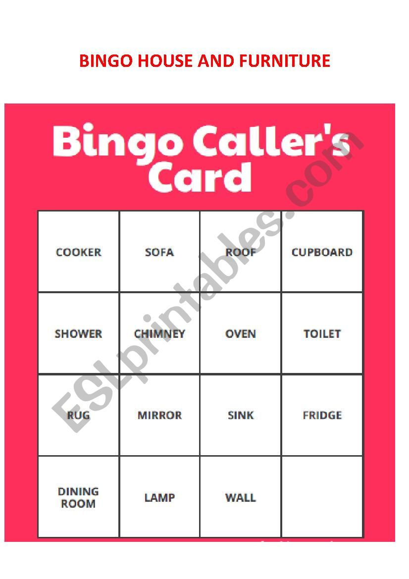 BINGOHOUSEFURNITURE worksheet