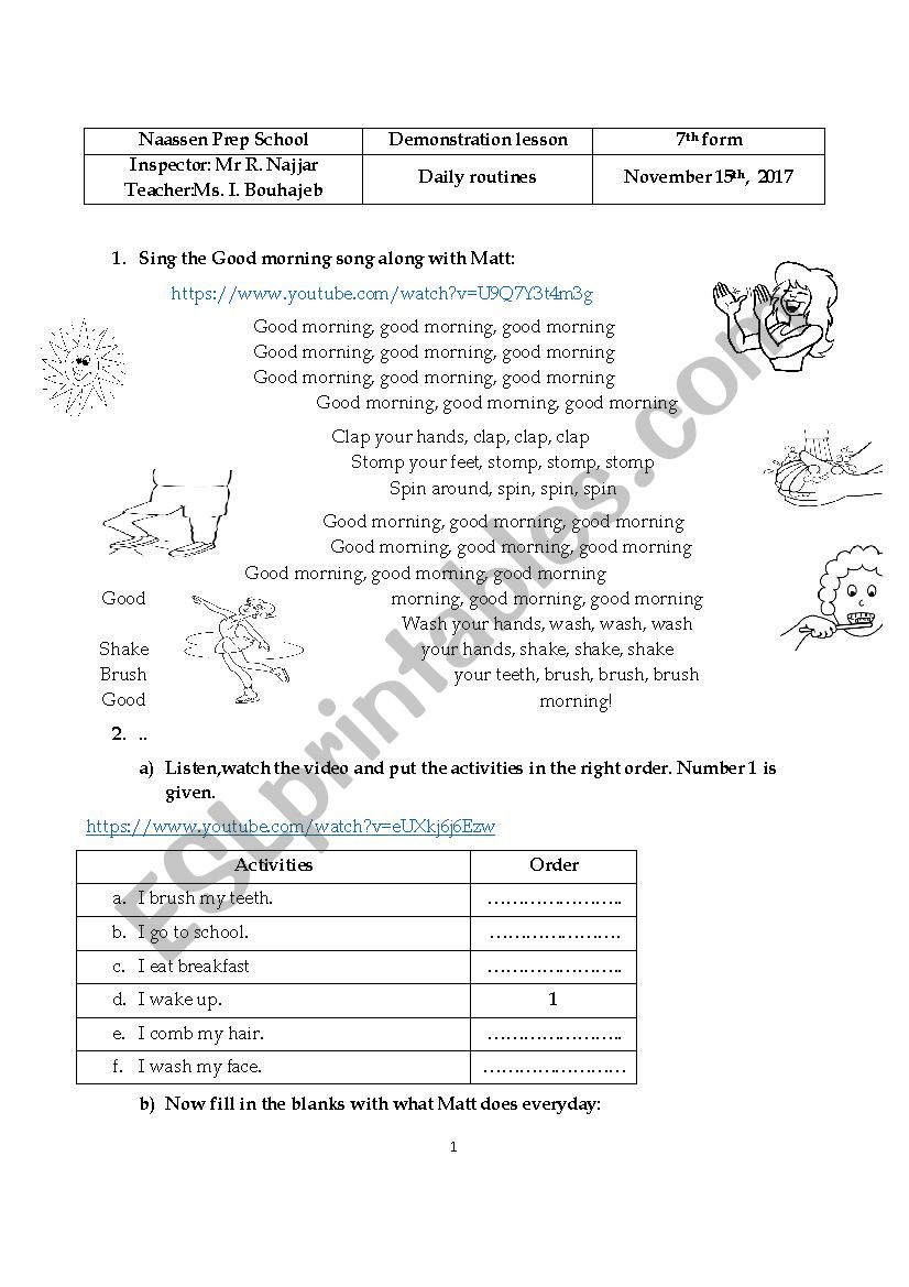 hobbies hird hour worksheet worksheet