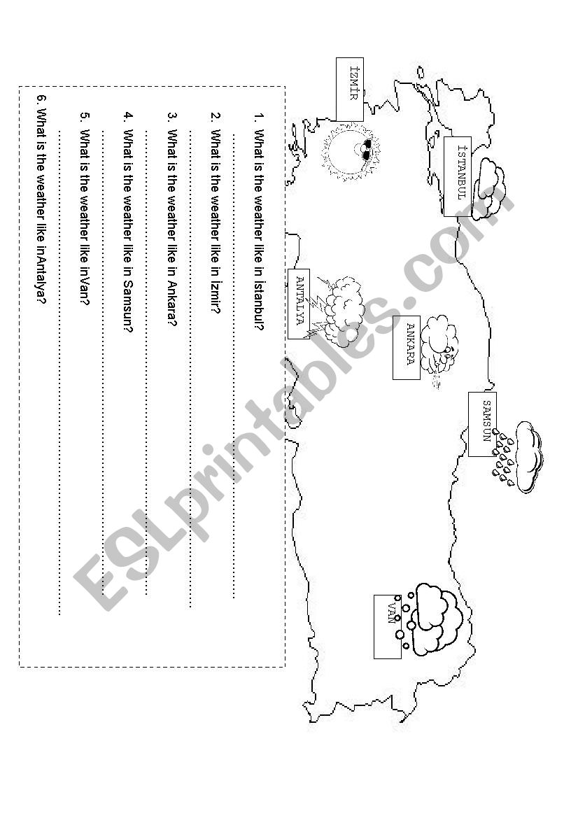 weather worksheet