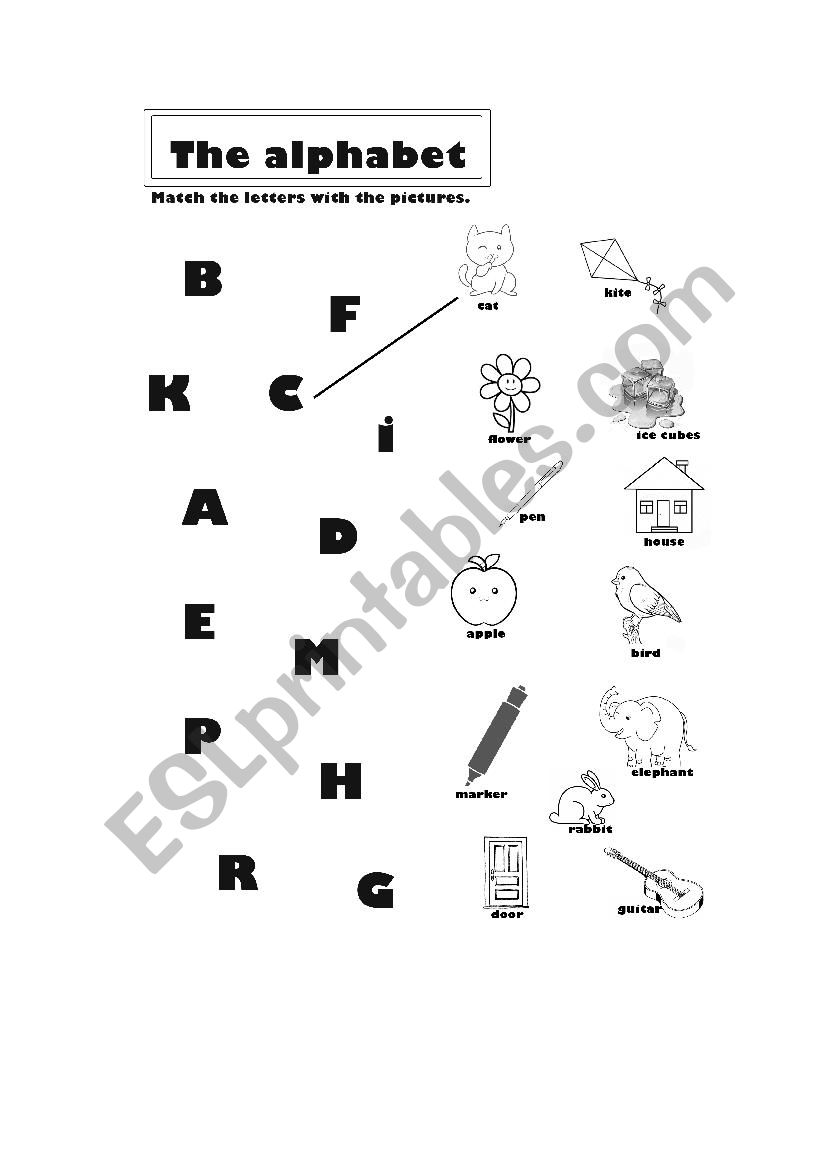 Alphabet worksheet