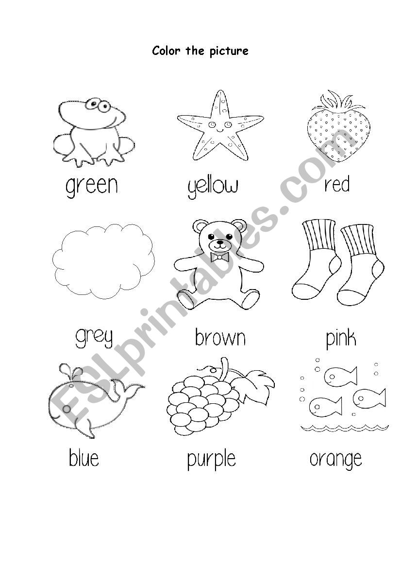 Colors 2 worksheet