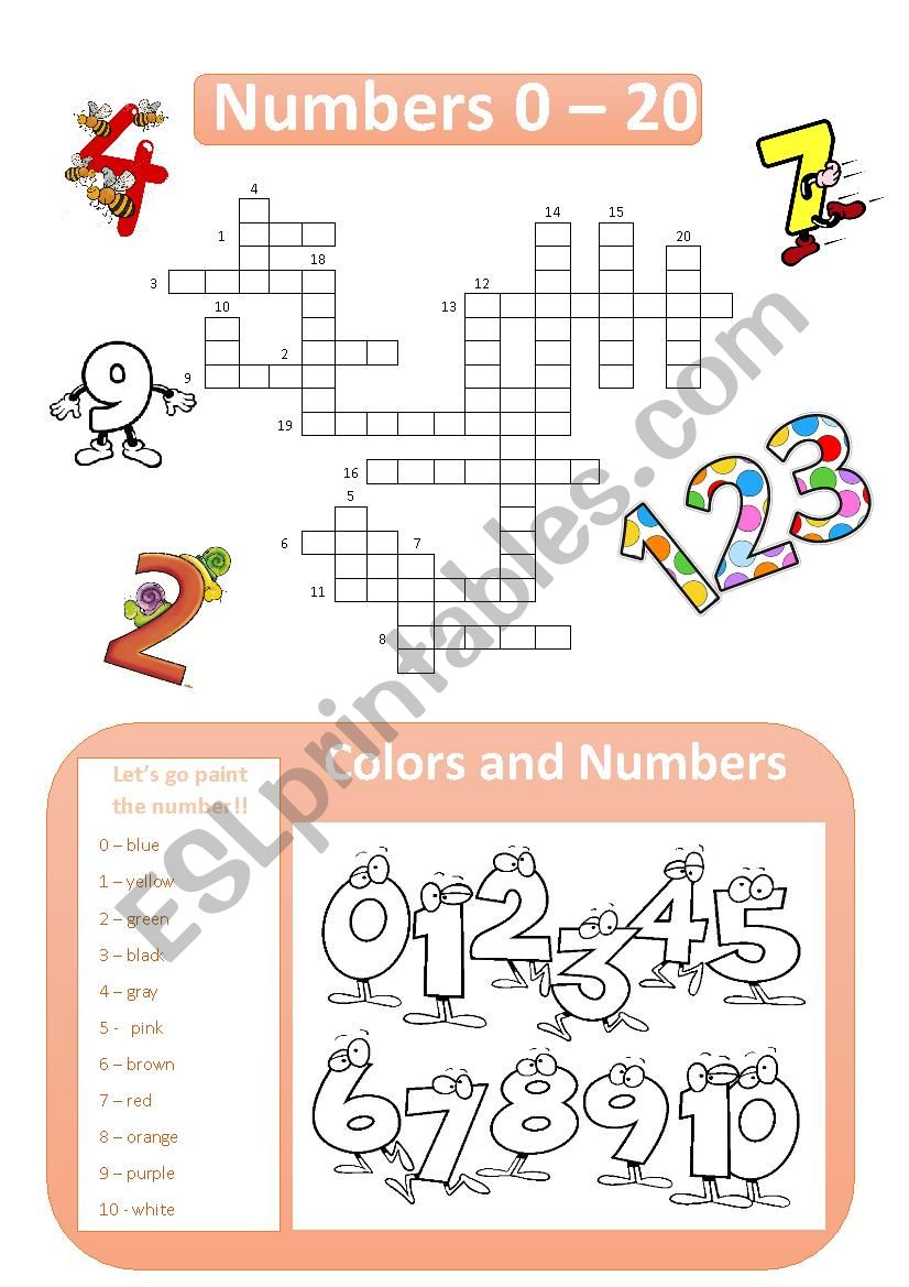 Numbers worksheet