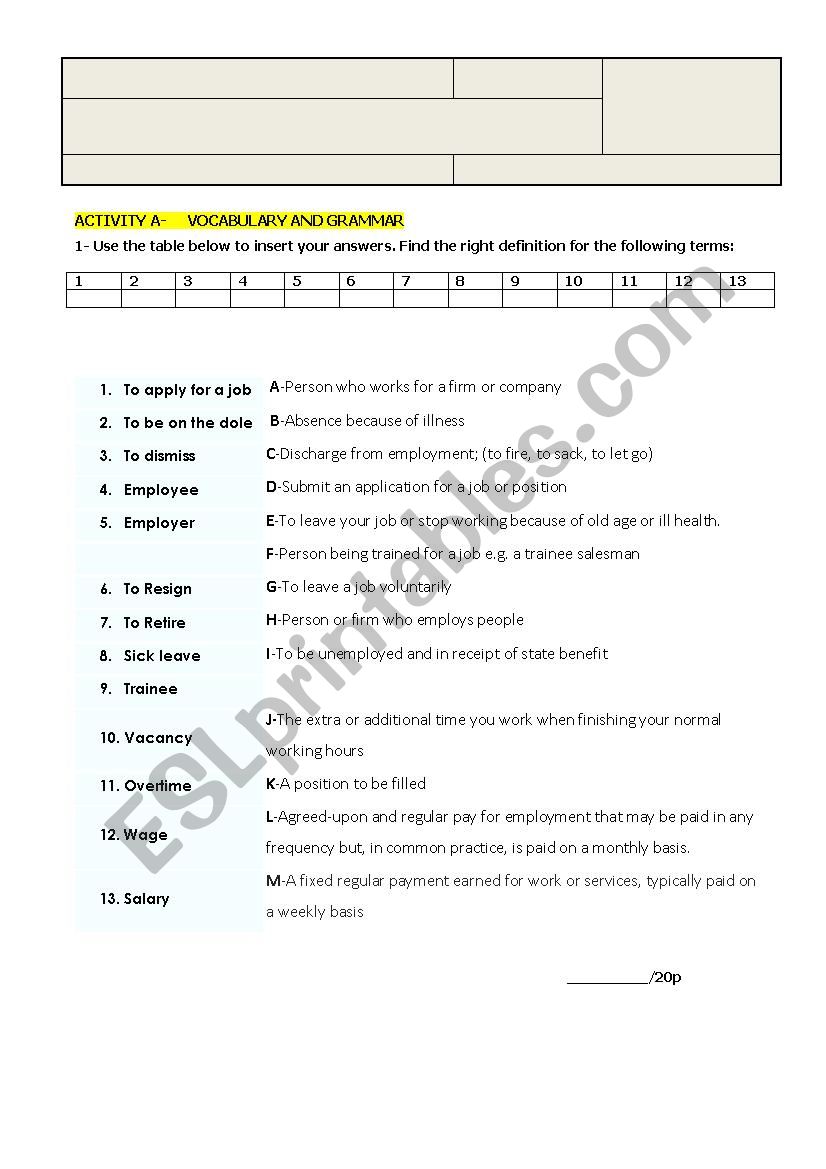 Module 8_Test_Teleworking worksheet