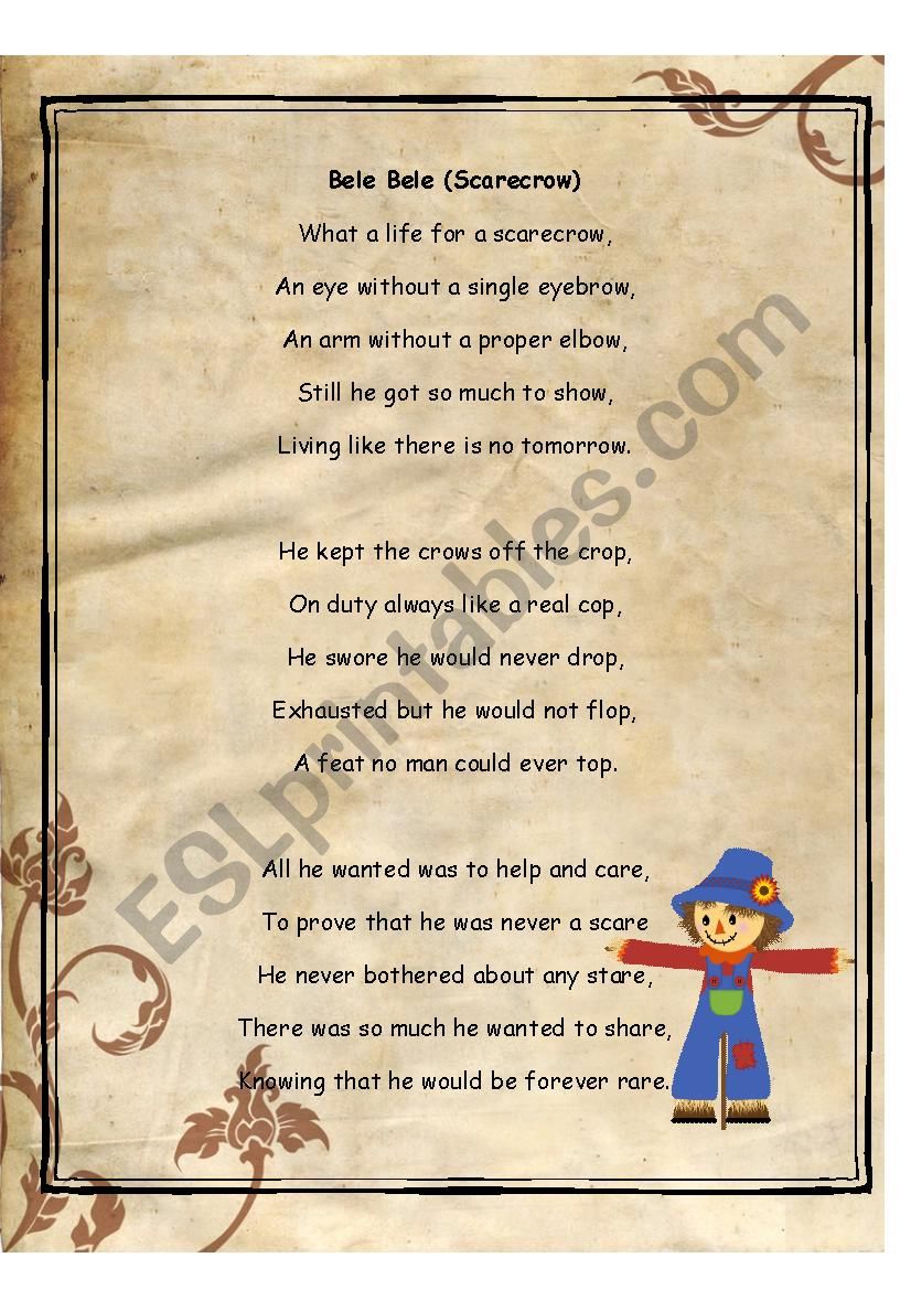 Think Tales 56 Borneo (Bele Bele: Scarecrow Poem)