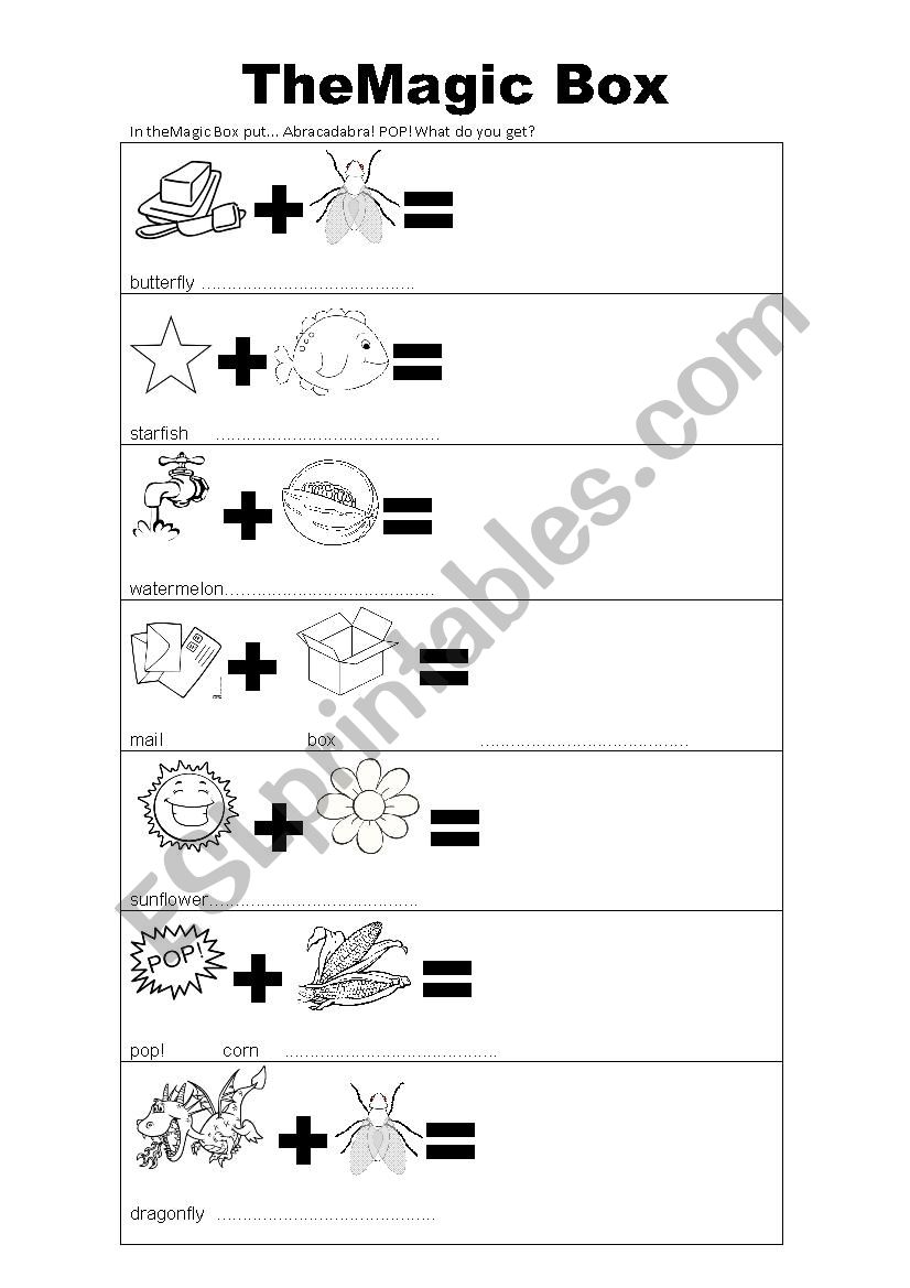 THE MAGIC BOX - COMPOUND NOUNS