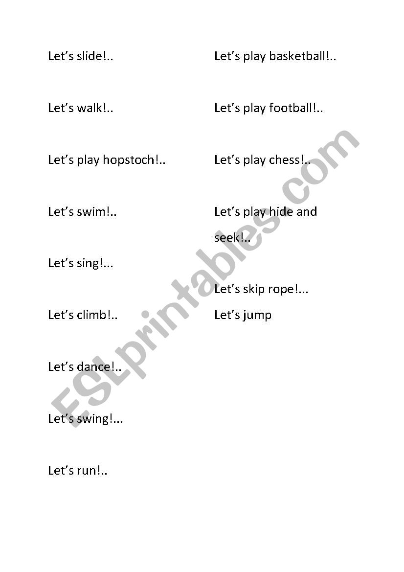 AT THE PLAYGROUND  worksheet