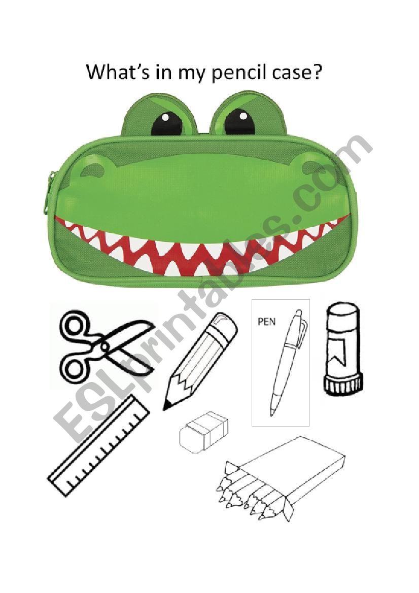 WhatÂ´s in your pencil case? For BOYS and GIRLS. 