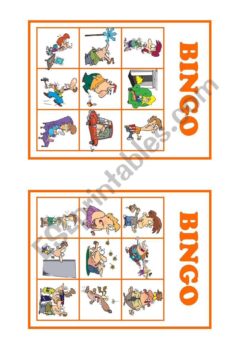 feelings bingo worksheet